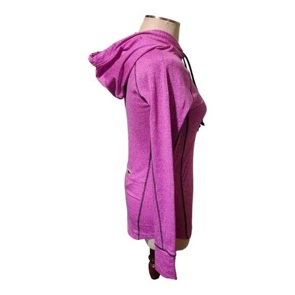 Pink Victoria's Secrete Women's Fuchsia Drawstring Hoodie Thumb‎ Inserts Size XS - Picture 3 of 11